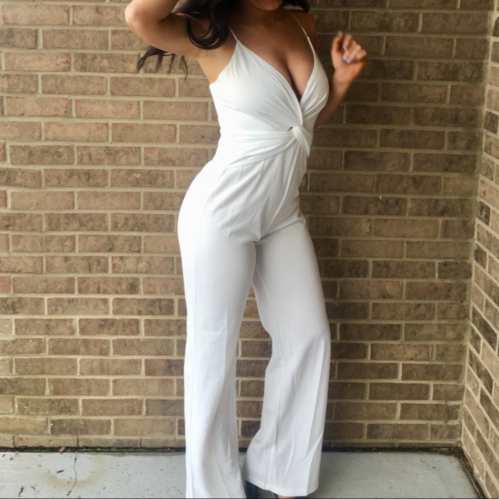Forever 21 white jumpsuit